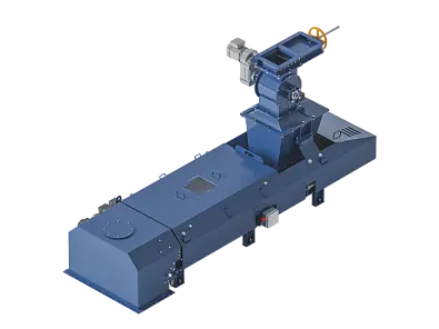 Дозатор ленточный со шлюзовым питателем в химически защищенном исполнении с двойным укрытием.